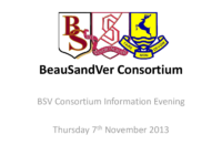 BeauSandVer Information Evening Presentation