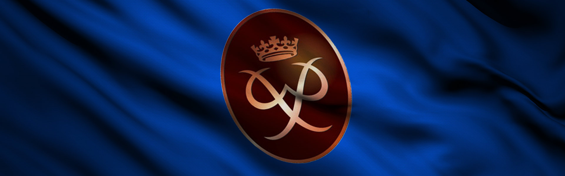 duke of edinburgh bronze award logo printed on blue farbric