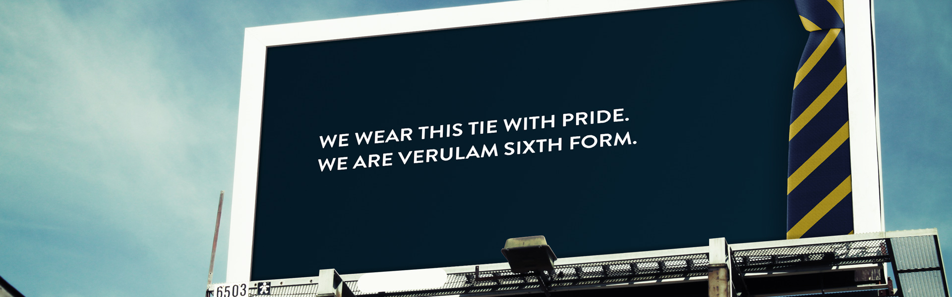 large billboard advertising verulam sixth form