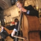 Student playing cello