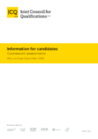 Information for Candidates – Coursework 2024