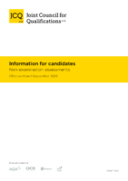 Information for Candidates – Non Examination Assessments 2024