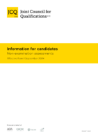 Information for Candidates – Non-Examination Assessments 2024 -2025