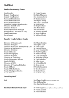 Staff List 2024-2025