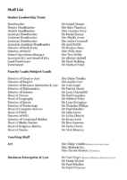Staff List 2024-2025